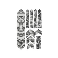 All Mountain Style Kit protections de cadre Extra 10 pièces - Fractal Skull - Purebike