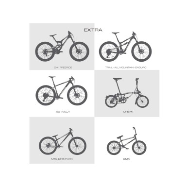 All Mountain Style Kit protections de cadre Extra 10 pièces - Vert - Purebike