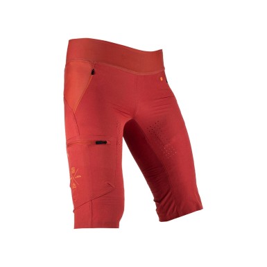 Leatt Short MTB All Mountain 2.0 Femme Rouge Lava - Purebike