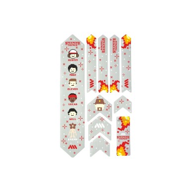 All Mountain Style Kit protections de cadre Extra 10 pièces - Stranger Things 8-bit - Purebike