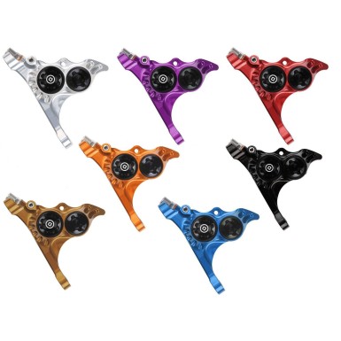 Hope Etrier complet RX4+ Flat Mount Avant +20 - Version DOT - Purebike