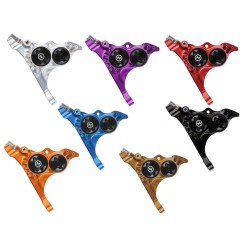 Hope Etrier complet RX4+ Flat Mount Avant +20 - Version Minérale - Purebike