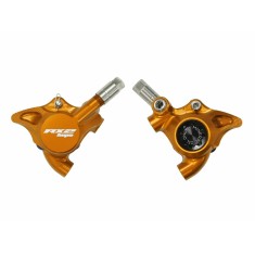 Hope Etrier complet RX2 Flat Mount - Version Minérale - Orange - Purebike