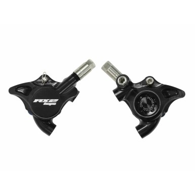 Hope Etrier complet RX2 Flat Mount - Version Minérale - Noir - Purebike