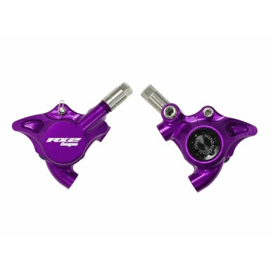 Hope Etrier complet RX2 Flat Mount - Version Minérale - Violet - Purebike