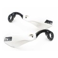 AVS Protège mains avec pattes plastique - Blanc - Purebike
