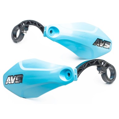 AVS Protège mains avec pattes plastique - Bleu clair - Purebike
