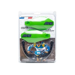 AVS Protège mains avec pattes plastique - Vert clair - Purebike