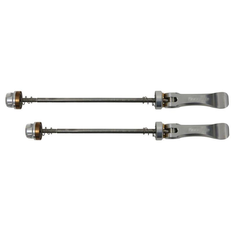 Hope Paire de blocages rapides de roues - Argent - Purebike
