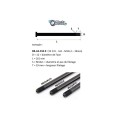 Black Bearing Axe avant F12.5 - L119 - M12x1 - 15 mm (Route) - Purebike