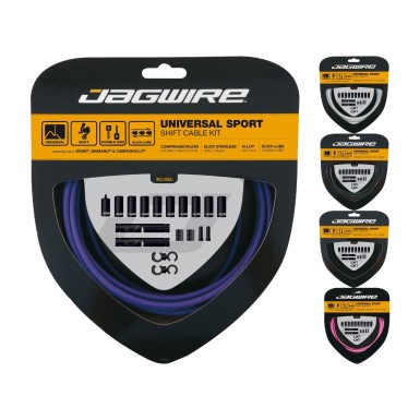 Kit câbles et gaines de dérailleur Jagwire Universal Sport - Purebike