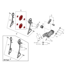 Shimano Galets de dérailleur 11 vitesses pour Ultegra 6800 - Purebike