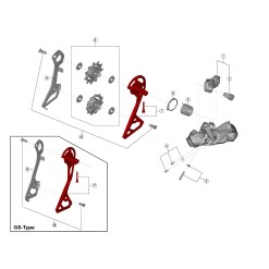 Shimano Chape externe pour dérailleur Ultegra Di2 R8050 - Purebike
