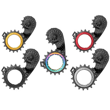 Chape Hollowcage carbone avec roulement céramique pour Shimano 9100 et 8000