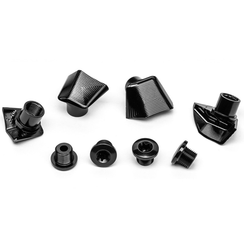 Absolute Black Kit de 4 vis + caches pour pédaliers Dura-Ace 9000 - Purebike
