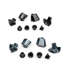 Absolute Black Kit de 4 vis + caches pour pédaliers Dura-Ace 9100 et 9150 - Purebike