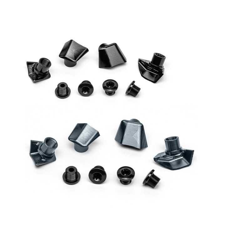 Absolute Black Kit de 4 vis + caches pour pédaliers Dura-Ace 9100 et 9150 - Purebike