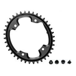 Plateau Cyclocross Oval Narrow Wide 110 mm 4 Trous Noir - Purebike  
