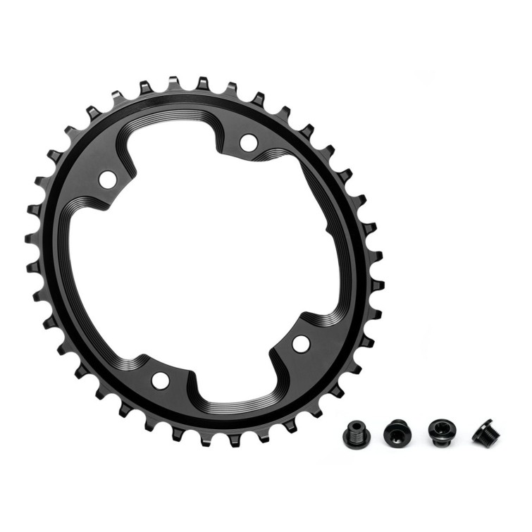 Plateau Cyclocross Oval Narrow Wide 110 mm 4 Trous Noir - Purebike  