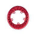Absolute Black Plateau Ovale Premium - 5 trous 110 mm pour Sram - Rouge - Purebike