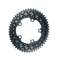Absolute Black Plateau Ovale Premium - 5 trous 110 mm pour Sram - Gris - Purebike