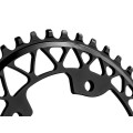 Plateau Gravel Oval Narrow Wide 110 mm 4 Trous Noir - Purebike*