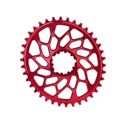 Absolute Black Plateau Cyclocross Oval Narrow Wide Sram Direct Mount GXP Rouge - Purebike