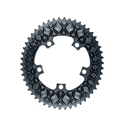 Absolute Black Plateau Ovale Premium - 5 trous 110 mm (non Sram) - Gris - Purebike