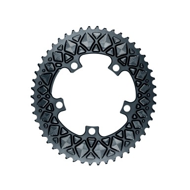 Absolute Black Plateau Ovale Premium - 5 trous 110 mm (non Sram) - Gris - Purebike