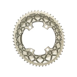 Absolute Black Plateau Ovale Premium - 4 trous 110 mm M9100/8000 - Champagne - Purebike