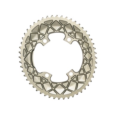 Absolute Black Plateau Ovale Premium - 4 trous 110 mm M9100/8000 - Champagne - Purebike
