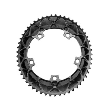 Absolute Black Plateau Ovale Premium - 5 trous 130 mm - Noir - Purebike