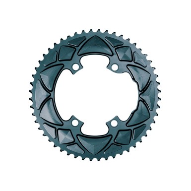 Absolute Black Plateau Premium - 4 trous 110 mm M9100/8000 - Gris - Purebike