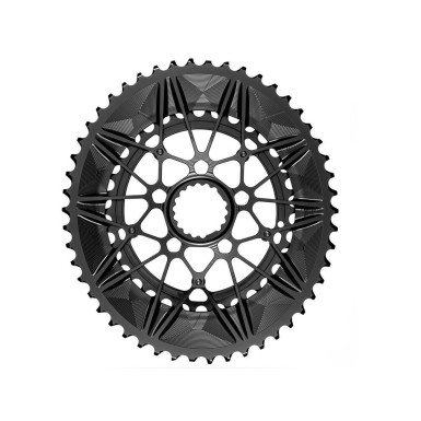 Absolute Black Système double plateau ovale Direct Mount Cannondale - Purebike