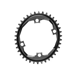 Absolute Black Plateau Cyclocross Oval Narrow Wide pour Sram Apex 1 - Noir - Purebike