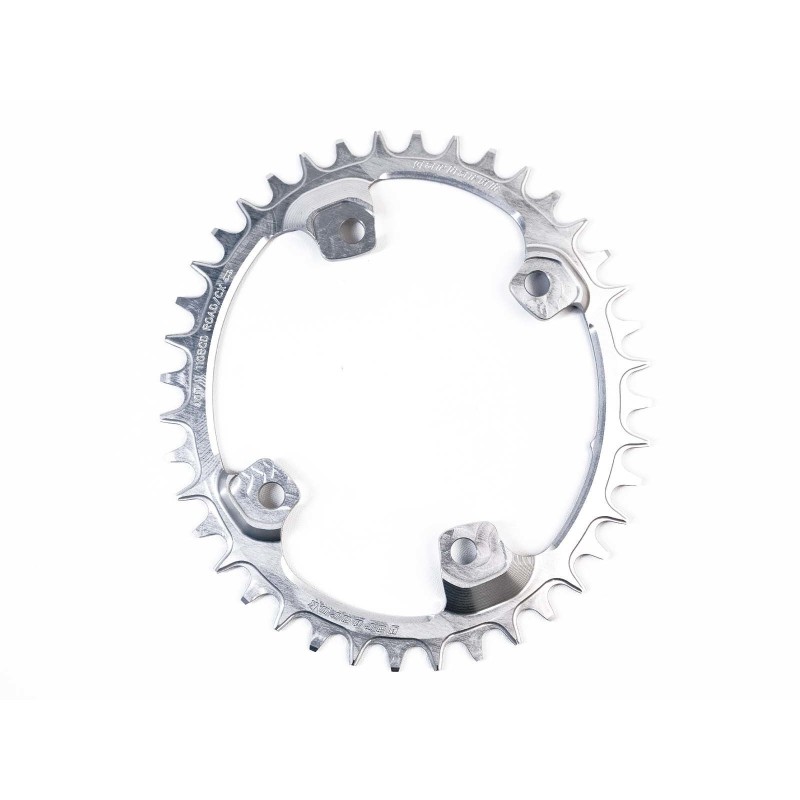 Garbaruk Plateau ovale pour GRX600-1 et GRX810-1 - Argent - Purebike
